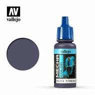  Vallejo Paints  NoScale 17ml Bottle Titan Blue Mecha Color VLJ69013