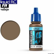  Vallejo Paints  NoScale 17ml Bottle Brown Mecha Color VLJ69034