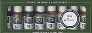 17ml Bottle Metallics Model Color Paint Set (8 Colors) #VLJ70118