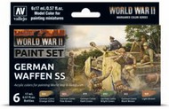  Vallejo Paints  NoScale WII German Waffen SS Wargames Paint Set (6 Colors) VLJ70207