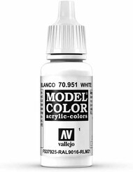  Vallejo Paints  NoScale White Model Color VLJ70951