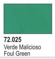  Vallejo Paints  NoScale Foul Green Game Color VLJ72025