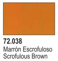  Vallejo Paints  NoScale Scrofulous Brown Game Color VLJ72038