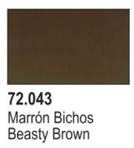  Vallejo Paints  NoScale Beasty Brown Game Color VLJ72043