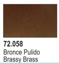  Vallejo Paints  NoScale Brassy Brass Game Color VLJ72058