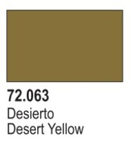  Vallejo Paints  NoScale Desert Yellow Game Color VLJ72063