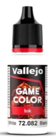  Vallejo Paints  NoScale 18ml Bottle White Ink Game Color VLJ72082