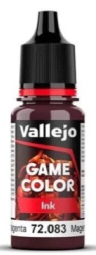  Vallejo Paints  NoScale 18ml Bottle Magenta Ink Game Color VLJ72083