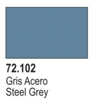  Vallejo Paints  NoScale 17ml Bottle Acrylic Steel Gray Game Color VLJ72102