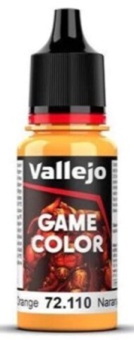  Vallejo Paints  NoScale 18ml Bottle Sunset Orange Game Color VLJ72110