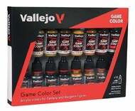 18ml Bottle Leather & Metal Game Color Paint Set (16 Colors) #VLJ72189