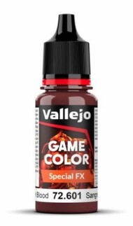  Vallejo Paints  NoScale 18ml Bottle Fresh Blood Special FX Game Color VLJ72601