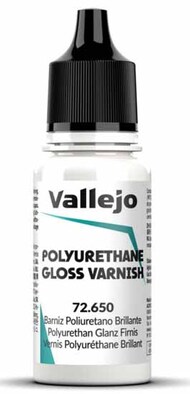  Vallejo Paints  NoScale 18ml Bottle Polyurethane Gloss Varnish Game Color VLJ72650