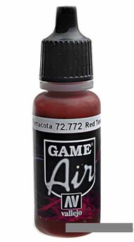  Vallejo Paints  NoScale 17ml Bottle Red Terracotta Game Air VLJ72772