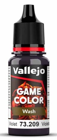 Vallejo Paints  NoScale 18ml Bottle Violet Wash Game Color VLJ73209