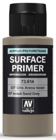  Vallejo Paints  NoScale 60ml Bottle IDF Israeli Sand Grey Surface Primer VLJ73614