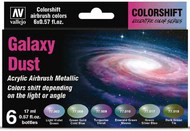  Vallejo Paints  NoScale 17ml Bottle Galaxy Dust Color shift Metallic Paint Set (6Colors) VLJ77092