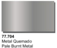  Vallejo Paints  NoScale 32ml Bottle Pale Burnt Metal Color VLJ77704