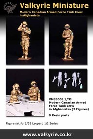  Valkyrie Miniature  1/35 Modern Canadian Armed Force Tank Crew in Afghanistan (2 Figure Set) VLKVM35008