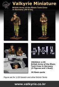  Valkyrie Miniature  1/35 British Army of the Rhein Tank Crew in Germany (2 Figure/1 Bust Set) VLKVM35014