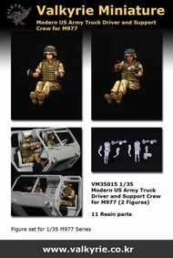  Valkyrie Miniature  1/35 Modern US Army Truck Driver & Support Crew for M977 (2 Figure Set) VLKVM35015