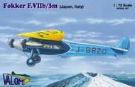  Valom Models  1/72 Fokker F.VIIb/3m: Japanese and Italian VAL72071