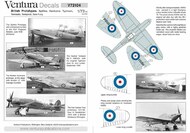 British Prototypes. Supermarine Spitfire, Hawker Hurricane, Typhoon, Tornado, Tempest, Sea Fury #VA72104