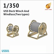  Very Fire  1/350 USS Deck Winch and Windlass (2 Types* VFRUSS01