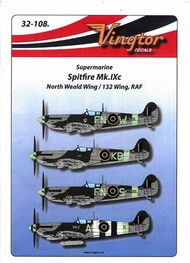 Vingtor - late sheets  1/32 Supermarine Spitfire Mk.IXc North Weald 132 Wing RAF (5) VTH32-108