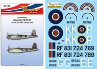  Vingtor - late sheets  1/32 de Havilland Mosquito Mk.VI - 333 (N) Sqn. RAF, Spring 1945 VTH32-125