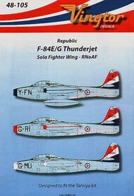  Vingtor - late sheets  1/48 Republic F-84E/F-84G Thunderjet (3) VTH48-105