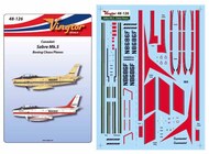  Vingtor - late sheets  1/48 Canadair Sabre Mk.5 - Boeing Chase Planes VTH48-126