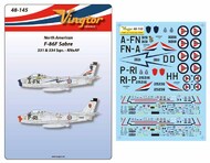  Vingtor - late sheets  1/48 North-American F-86F Sabre, 331 & 334 Sqns. RNoAF VTH48-145