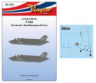  Vingtor - late sheets  1/72 Lockheed-Martin F-35A - RNoAF VTH72131