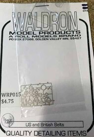  Waldron Accessories  1/24 US & British Belts WR0015
