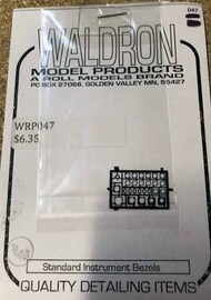  Waldron Accessories  1/48 Instrument Bezels WR0047