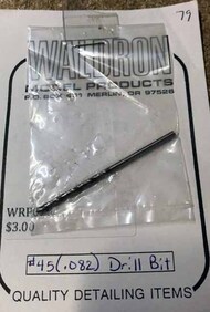  Waldron Accessories  NoScale No. 45 (.082) Drill (for 1/48) WR0079