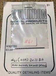  Waldron Accessories  NoScale No. 61 Drill WR0080