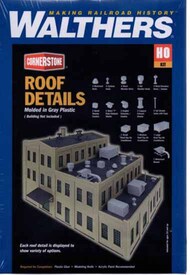  Walthers Cornerstone  HO Roof Details -- Kit WALC3733