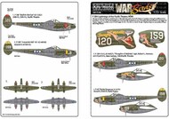  Kits-World/Warbird Decals  1/72 Lockheed P-38 Lightnings WBS172249
