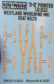 Westland Whirlwind F Mk.I 3D Seat Belt decals #WBS3D132023