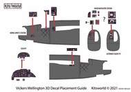  Kits-World/Warbird Decals  1/48 Vickers Wellington Mk.IC/Mk.III 3D Full colour Instrument Panel WBS3D1481034