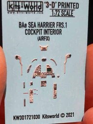  Kits-World/Warbird Decals  1/72 BAe Sea Harrier FRS.1 3D Full colour Instrument Panels WBS3D1721030