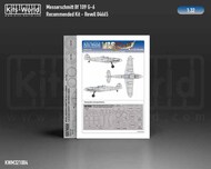  Kits-World/Warbird Decals  1/32 Messerschmitt Bf.109G-6 wheels and canopy paint mask outside only WBSM321004