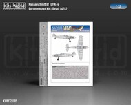  Kits-World/Warbird Decals  1/32 Messerschmitt Bf.109K-4 wheels and canopy paint mask outside only WBSM321005