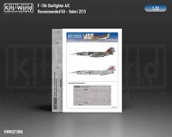  Kits-World/Warbird Decals  1/32 Lockheed F-104G Starfighter wheels and canopy paint mask outside only WBSM321008