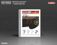  Kits-World/Warbird Decals  1/48 RAF 48 inch Letter 'question mark' Bomber Command codes - Pre-Order Item WBSM480034
