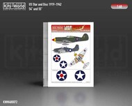  Kits-World/Warbird Decals  1/48 USAAF Star and Disc (1919 1942) - 54 (28.5mm) and 55' (29.2mm) - Pre-Order Item WBSM480072