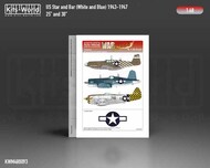 USAAF Star and Bar (1943 1947) - 25'- 27.4 x 14.8 mm and 30'- 32.8 x 11.9 mm. - Pre-Order Item #WBSM480093