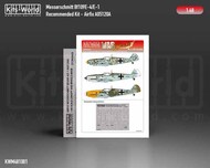  Kits-World/Warbird Decals  1/48 Messerschmitt Bf.109E-1/Bf.109E-3/Bf.109E-4 wheels and canopy paint mask outside only WBSM481001